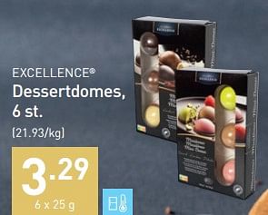 Promoties Dessertdomes - Excellence - Geldig van 01/12/2022 tot 31/12/2022 bij Aldi