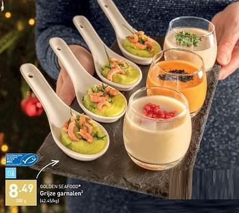 Promoties Grijze garnalen - Golden Seafood - Geldig van 01/12/2022 tot 31/12/2022 bij Aldi