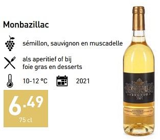 Promoties Monbazillac - Witte wijnen - Geldig van 01/12/2022 tot 31/12/2022 bij Aldi