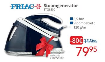 Promoties Friac stoomgenerator stg6500 - Friac - Geldig van 01/12/2022 tot 31/12/2022 bij Eldi