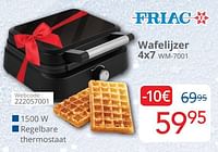Friac wafelijzer 4x7 wm-7001-Friac