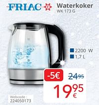Friac waterkoker wk 173 g-Friac