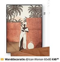 Wanddecoratie african woman-Huismerk - Ygo