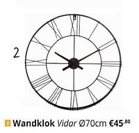 Wandklok vidar-Huismerk - Ygo