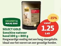 Select gold sensitive natvoer hond-Select Gold