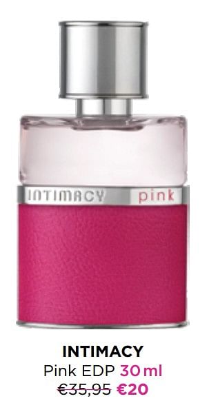 Promoties Intimacy pink edp - Intimacy - Geldig van 01/12/2022 tot 31/12/2022 bij ICI PARIS XL