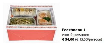 Promoties Feestmenu 1 - Huismerk - Colruyt - Geldig van 30/11/2022 tot 13/12/2022 bij Colruyt