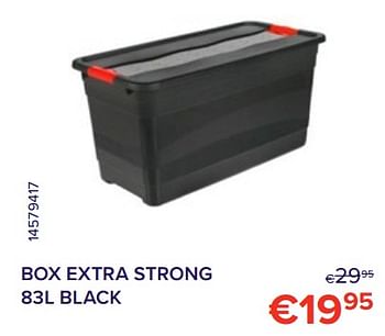 Promotions Box extra strong black - Produit Maison - Euroshop - Valide de 01/12/2022 à 31/12/2022 chez Euro Shop