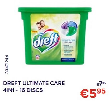 Promoties Dreft ultimate care 4in1 - Dreft - Geldig van 01/12/2022 tot 31/12/2022 bij Euro Shop