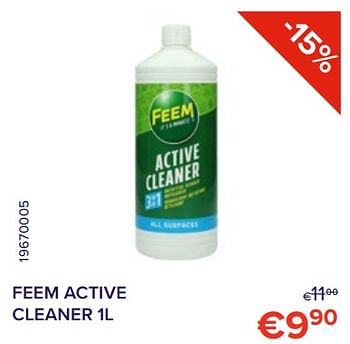 Promotions Feem active cleaner 1l - Feem - Valide de 01/12/2022 à 31/12/2022 chez Euro Shop