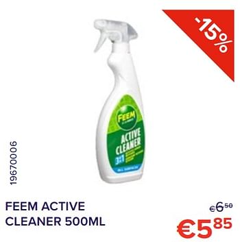 Promoties Feem active cleaner 500ml - Feem - Geldig van 01/12/2022 tot 31/12/2022 bij Euro Shop