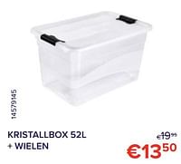 Kristallbox + wielen-Huismerk - Euroshop