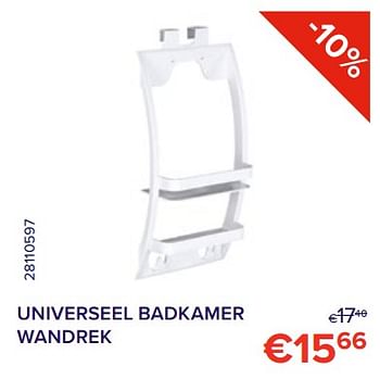 Promotions Universeel badkamer wandrek - Wenko - Valide de 01/12/2022 à 31/12/2022 chez Euro Shop