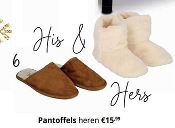 Promoties Pantoffels heren - Huismerk - Ygo - Geldig van 30/11/2022 tot 31/12/2022 bij Ygo