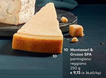 Promoties Montanari + gruzza spa parmigiano reggiano - Montanari & Gruzza - Geldig van 30/11/2022 tot 31/12/2022 bij Bioplanet