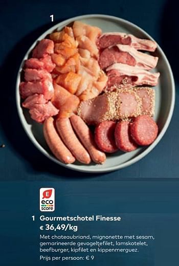 Promoties Gourmetschotel finesse - Huismerk - Bioplanet - Geldig van 30/11/2022 tot 31/12/2022 bij Bioplanet