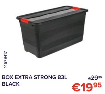 Promotions Box extra strong black - Produit Maison - Euroshop - Valide de 01/12/2022 à 31/12/2022 chez Euro Shop