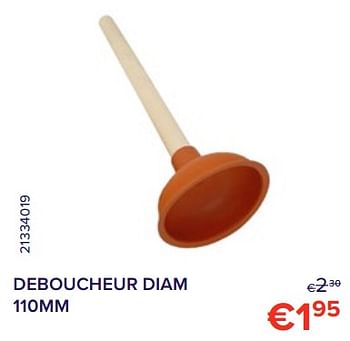 Promotions Deboucheur diam 110mm - Produit Maison - Euroshop - Valide de 01/12/2022 à 31/12/2022 chez Euro Shop