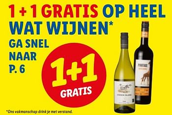 Promoties 1 + 1 gratis op heel wat wijnen - Rode wijnen - Geldig van 12/12/2022 tot 17/12/2022 bij Lidl