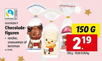 Promoties Chocoladefiguren - Favorina - Geldig van 12/12/2022 tot 17/12/2022 bij Lidl