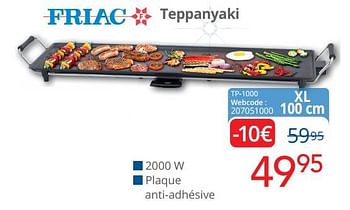 Promotions Friac teppanyaki tp-1000 - Friac - Valide de 01/12/2022 à 31/12/2022 chez Eldi