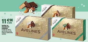 Promotions Avelines au chocolat noir favarger - Favarger - Valide de 14/11/2022 à 18/12/2022 chez Migros