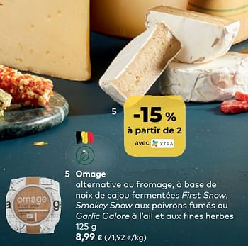 Promotions Omage alternative au fromage - Omage - Valide de 30/11/2022 à 31/12/2022 chez Bioplanet
