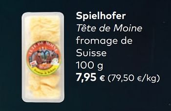 Promotions Spielhofer tête de moine fromage de suisse - Produit maison - Bioplanet - Valide de 30/11/2022 à 31/12/2022 chez Bioplanet