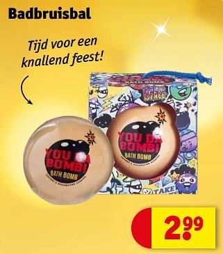 Promoties Badbruisbal - Huismerk - Kruidvat - Geldig van 06/12/2022 tot 11/12/2022 bij Kruidvat