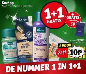 Promoties Badolie good night + gratis cadeaubox - Kneipp - Geldig van 06/12/2022 tot 11/12/2022 bij Kruidvat