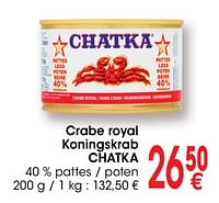 Crabe royal koningskrab chatka-Chatka