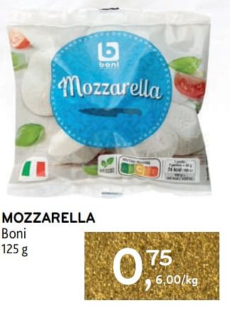Promoties Mozzarella boni - Boni - Geldig van 14/12/2022 tot 03/01/2023 bij Alvo
