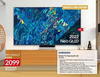 Promotions Samsung smart tv neo qled 4k qe55qn95b - Samsung - Valide de 02/12/2022 à 31/12/2022 chez Selexion