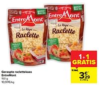 Geraspte raclettekaas entremont-Entre Mont