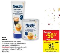 Gecondenseerde melk met suiker in tube-Nestlé