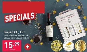 Promoties Bordeaux aoc - Rode wijnen - Geldig van 16/12/2022 tot 23/12/2022 bij Aldi