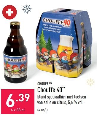 Promoties Chouffe 40 - Brasserie d'Achouffe - Geldig van 16/12/2022 tot 23/12/2022 bij Aldi