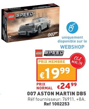 Promotions 007 aston martin db5 - Lego - Valide de 07/12/2022 à 12/12/2022 chez Trafic