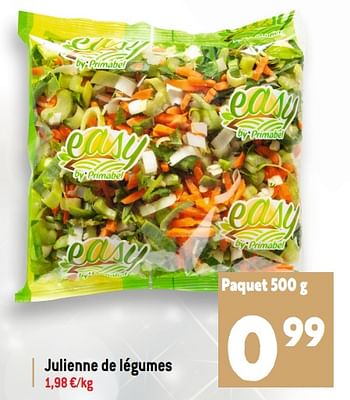 Promotions Julienne de légumes - Produit maison - Match - Valide de 07/12/2022 à 13/12/2022 chez Match