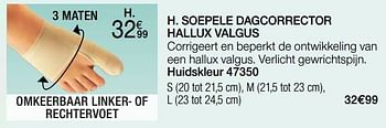 Promoties Soepele dagcorrector hallux valgus - Epitact - Geldig van 01/12/2022 tot 31/12/2022 bij Damart