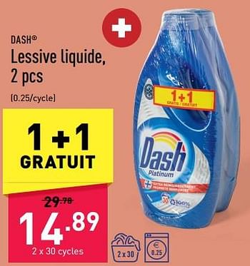 Promotions Lessive liquide - Dash - Valide de 16/12/2022 à 23/12/2022 chez Aldi