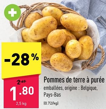 Promotions Pommes de terre à purée - Produit maison - Aldi - Valide de 12/12/2022 à 17/12/2022 chez Aldi