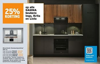 Promoties Gamma keukens ingo met greep - Gamma - Geldig van 07/12/2022 tot 20/12/2022 bij Gamma