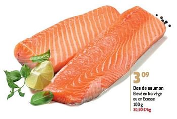 Promotions Dos de saumon - Produit maison - Match - Valide de 07/12/2022 à 31/12/2022 chez Match