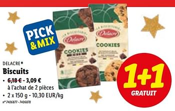 Promotions Biscuits - Delacre - Valide de 12/12/2022 à 17/12/2022 chez Lidl