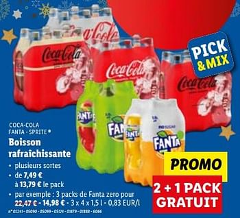 Promoties Boisson rafraîchissante - Fanta - Geldig van 12/12/2022 tot 17/12/2022 bij Lidl