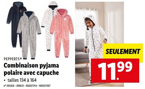 Lidl combinaison online pyjama