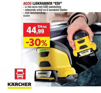 Promoties Kärcher accu ijskrabber edi - Kärcher - Geldig van 07/12/2022 tot 18/12/2022 bij Hubo