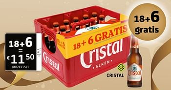 Promoties Cristal - Cristal - Geldig van 16/12/2022 tot 31/12/2022 bij BelBev