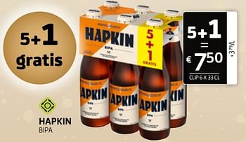 Promoties Hapkin bipa - Hapkin - Geldig van 16/12/2022 tot 31/12/2022 bij BelBev